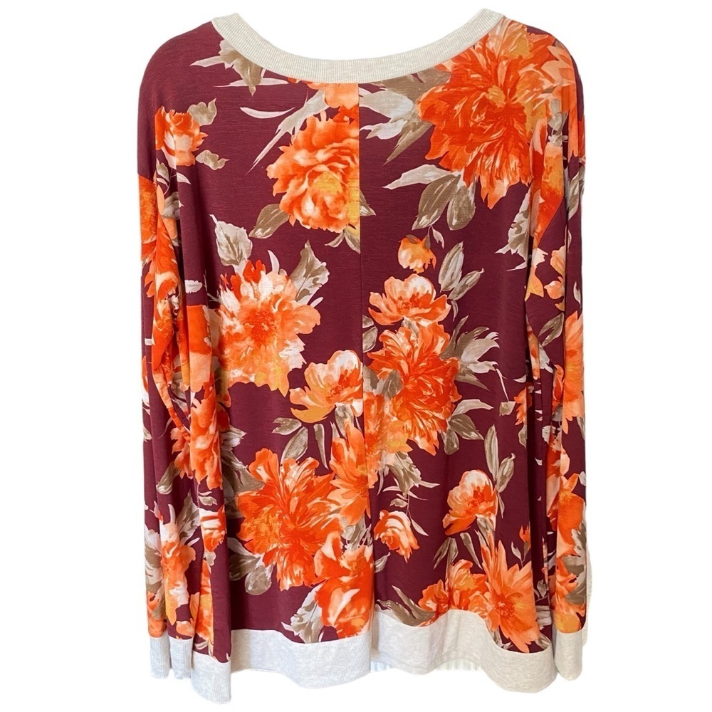 Sew In Love Women’s Boutique Long Sleeve Top Plus Size 2X Fall Floral - Picture 2 of 9
